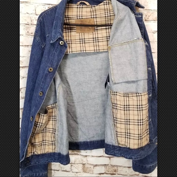 Burberry XL nova check denim jean jacket - Picture 3 of 8
